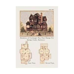  Residence of F W Coolbaugh Esquire 12x18 Giclee on canvas 