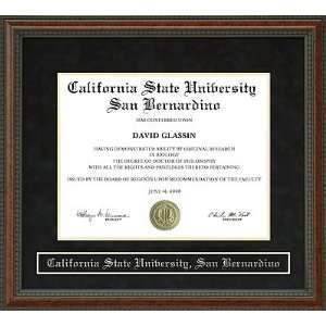   University, San Bernardino (CSUSB) Diploma Frame