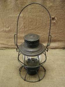  Route Railroad Lantern  Antique Old Rail Road Embossed 6584  