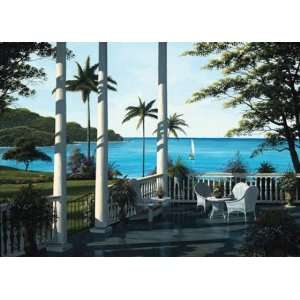  Bill Saunders 36W by 24H  Caribbean Comfort CANVAS 