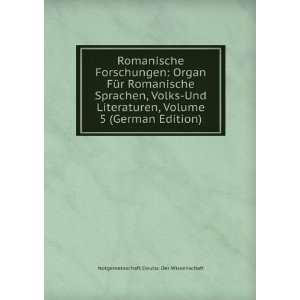  Romanische Forschungen Organ FÃ¼r Romanische Sprachen 