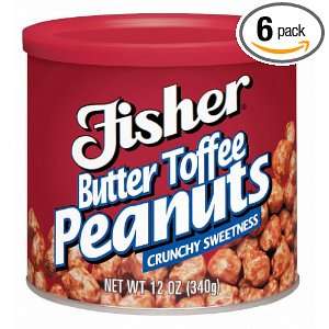 Fisher Butter Toffee Peanuts, 12 Ounce Grocery & Gourmet Food