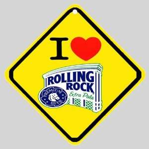  I Love Rolling Rock Beer Logo Car Window Sign Everything 
