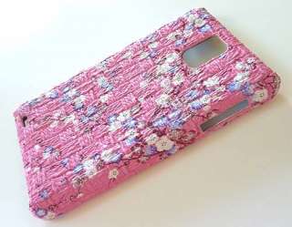For Samsung Infuse 4G i997 Designer Pink Leather Phone Case Cover 
