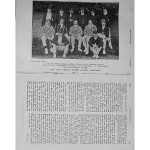    1909 Kent Cricket Team Sport Blythe Hearne Woolley