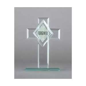  Glass Forgiven Cross 7 1/2 High