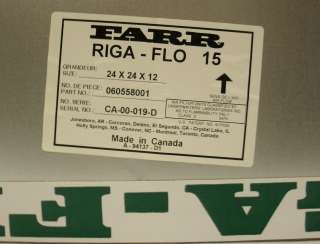 CAMFILL FARR RIGA FLO 15 24x24x12 FILTER  
