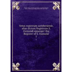  Vetus registrum sarisberiense, alias dictum Registrum S 