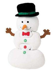Mary Meyer PuzzPals Plush Toy/Puzzle Snowman NEW  