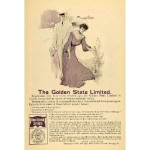   Ad Rocky Island System Southern Pacific Golden Art   Original Print Ad