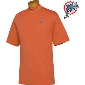 Cutter & Buck Miami Dolphins Mens Dimension Mock XX Large  