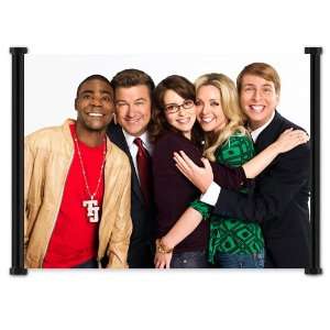  30 Rock TV Show Fabric Wall Scroll Poster (42x32) Inches 