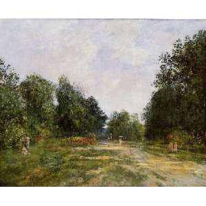   Park Trouville, By Boudin Eugène  