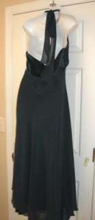 NEW $168 Donna Ricco Silk Chiffon Halter Gown Dress SIZE 8 10 SALE 