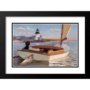   and Double Matted Art 25x29 Rounding Brant Point