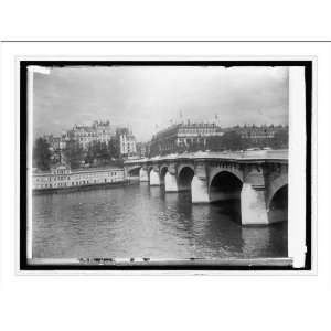 Historic Print (L) Paris. one of the 28 bridges over the Seine 