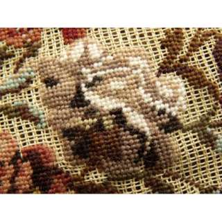 23x23 PREWORKED Needlepoint Canvas Pre worked 100% PETIT POINT 