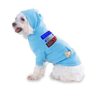  VOTE FOR BROCK Hooded (Hoody) T Shirt with pocket for your 