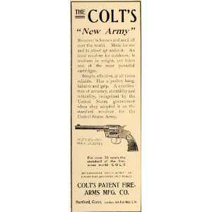  1906 Ad Colts Patent Firearm Army Revolver 41 Calibres 