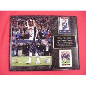 Tom Brady 2 Card Collector Plaque