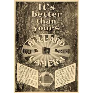  1899 Vintage Ad Bullard Camera Antique Folding Magazine 