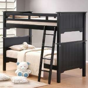   Pottery Bunk Bedroom Set (Black) 875 bunk br set