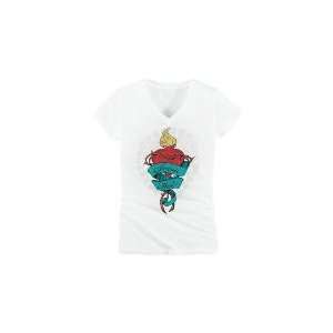  Icon Womens Sacred Heart T Shirt   X Large/White 