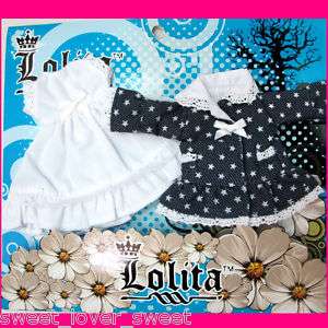 Lolita Blythe Doll Outfit Blue Polite Baby Dress Set  