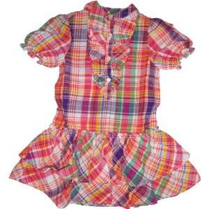  Ralph Lauren Toddler Dress Pink Multi Size 2/2T Baby