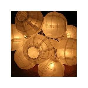 White Globe Electric String Light   10 Lanterns  Sports 