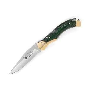  Muela Folding Lockback Knife 4.625 Inch Closed, Green 