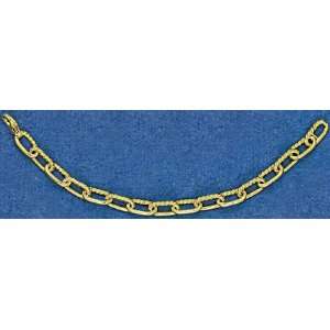  Mark Edwards 14K Gold 8 Heavy Bright & Rope Link Bracelet 