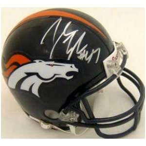   autographed Football Mini Helmet (Denver Broncos) 