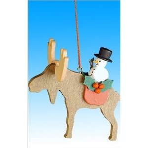 Ulbricht ornament   Snowman on Elk 