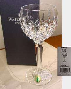 Waterford Crystal LISMORE Wine Hock(s) IRELAND, New in Box  
