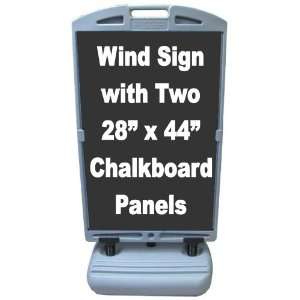  NEOPlex 30 x 61 Poly Plastic Sidewalk Wind Sign Deluxe w 