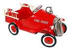 GENDRON PEDAL CAR FIRE DEPT FIRE ENGINE TRUCK TOY RIDE ON VEHICLE 
