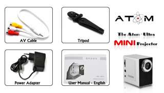 Ultra mini Portable Front Projector Same size as iPhone  