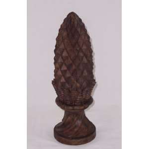    14 Walnut Pinecone Finial ~ The Herold Collection