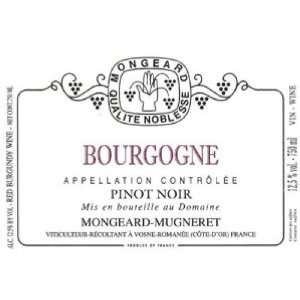  2009 Domaine Mongeard Mugneret Bourgogne Pinot Noir 750ml 