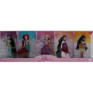  Disney Princess Doll Set * Jasmine * Ariel * Rapunzel * Mulan 