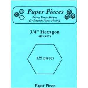   Pieces Three Quarter Inch Hexagons 125 Pieces Arts, Crafts & Sewing