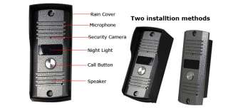 Home Security Video Record Doorbell Doorphone Intercom System w 8 
