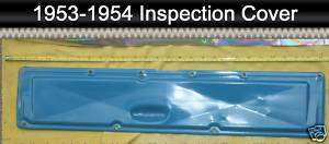 Corvette 1953 1954 Inspection Cover Engine Blue  