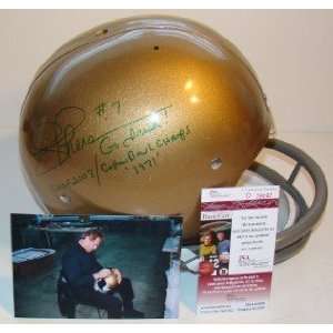  Joe Theismann SIGNED Notre Dame Proline RK Helmet JSA 