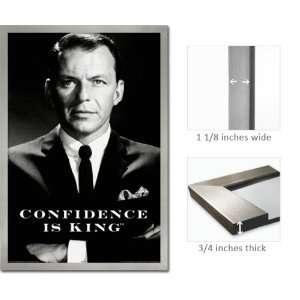  Silver Framed Frank Sinatra Confidence Poster 241011