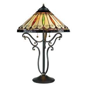  Quoizel Felice Tiffany 2 Light Table Lamp