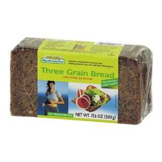 Mestemacher Three Grain Bread, 17.6 Ounce Packages (Pack of 12)