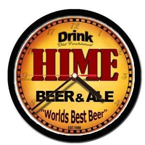  HIME beer and ale cerveza wall clock 