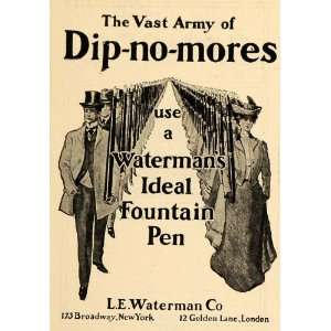  1902 Ad L E Waterman Co Ideal Fountain Pens New York 